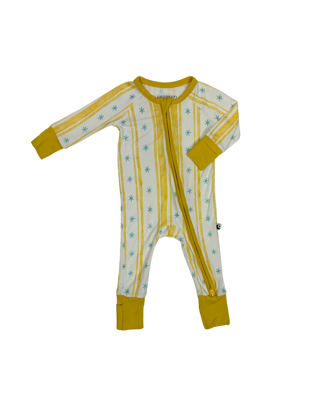 Starlight Stripe - Zipper Footie Pajamas