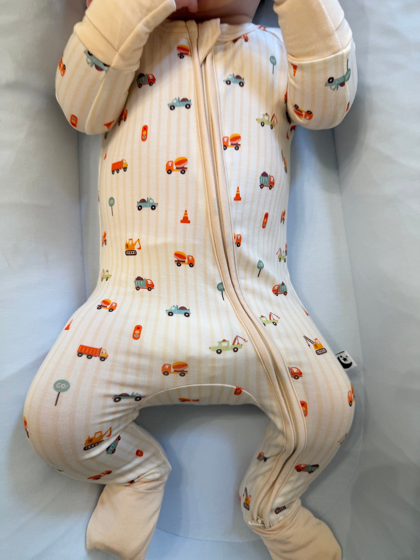 Vroom and Zoom - Zipper Footie Pajamas