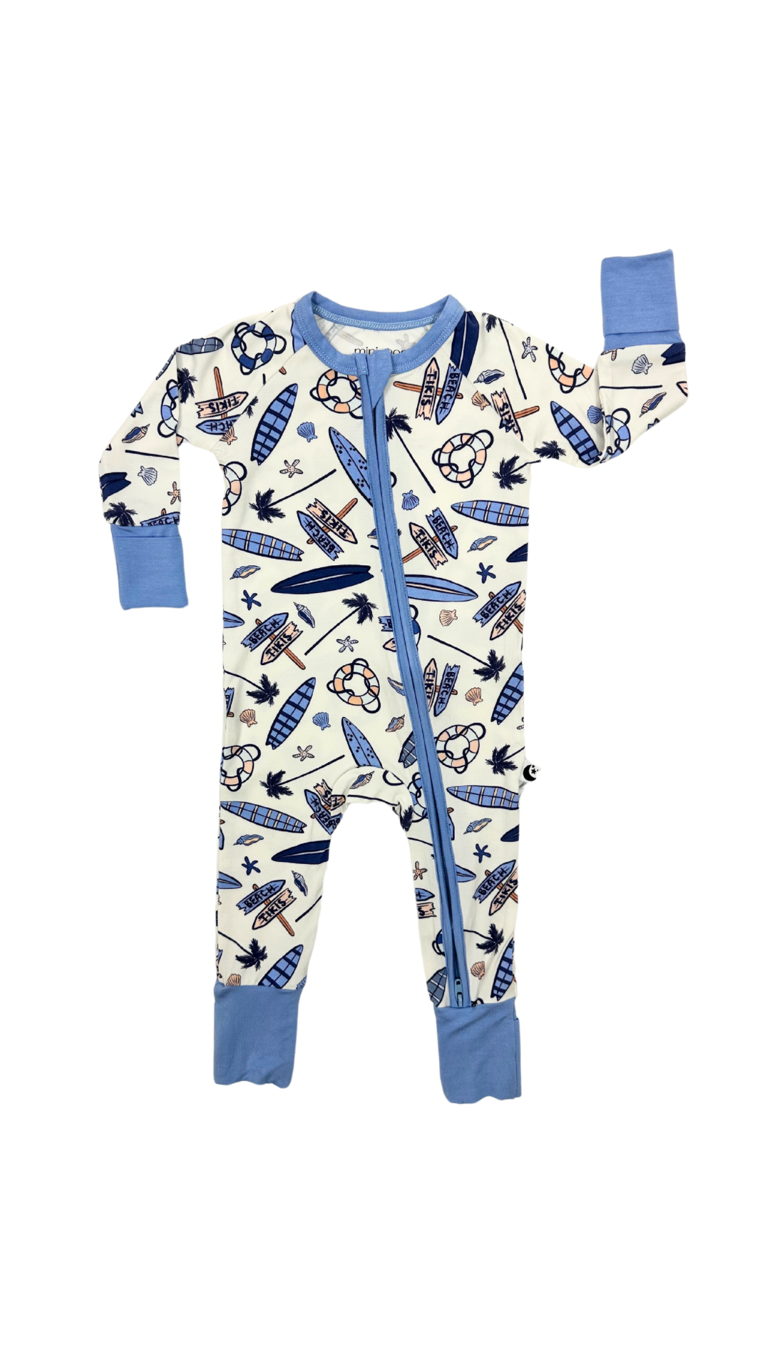 Coastal Cruiser - Zipper Footie Pajamas