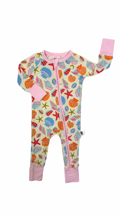 Shore Thing - Zipper Footie Pajamas