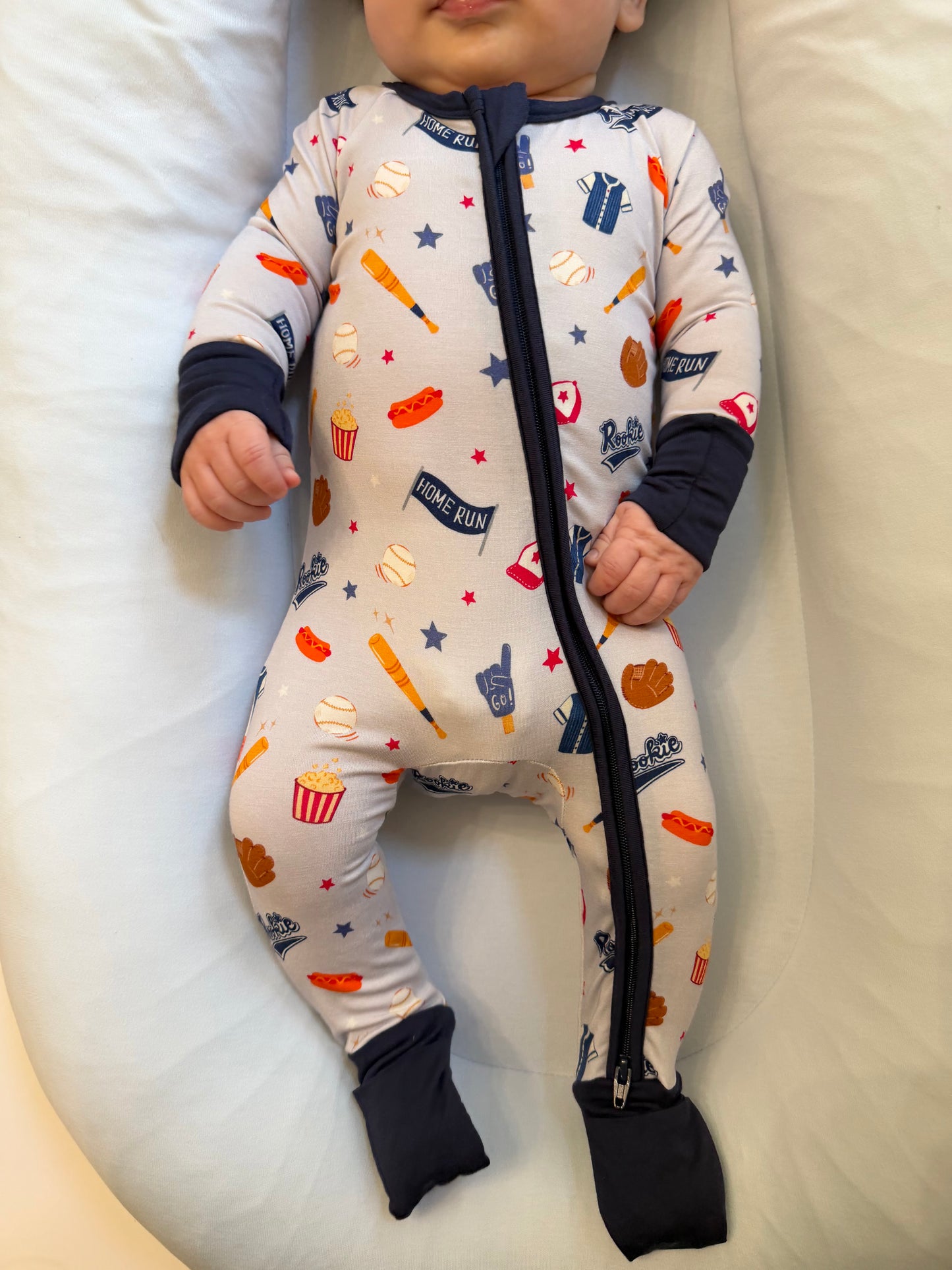 Grand Slam - Zipper Footie Pajamas