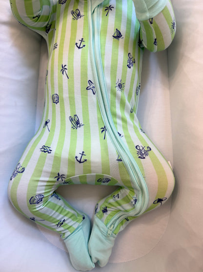 Low Tide - Zipper Footie Pajamas