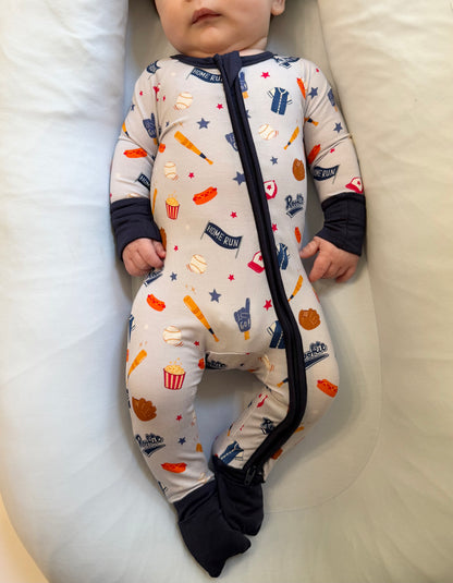 Grand Slam - Zipper Footie Pajamas