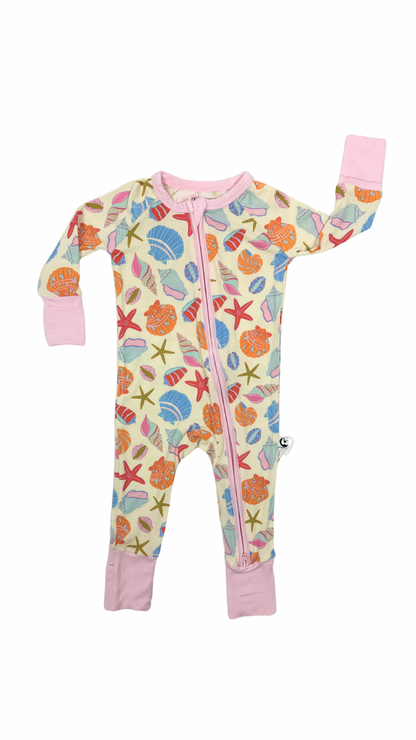 Shore Thing - Zipper Footie Pajamas